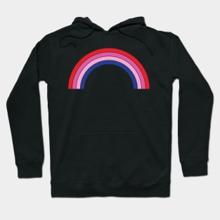 4 stripe rainbow Hoodie